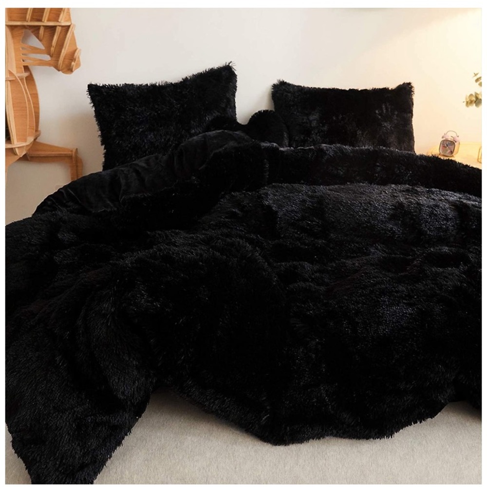 Queen shaggy duvet